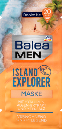 Balea MEN Maske Island Explorer, 16 ml