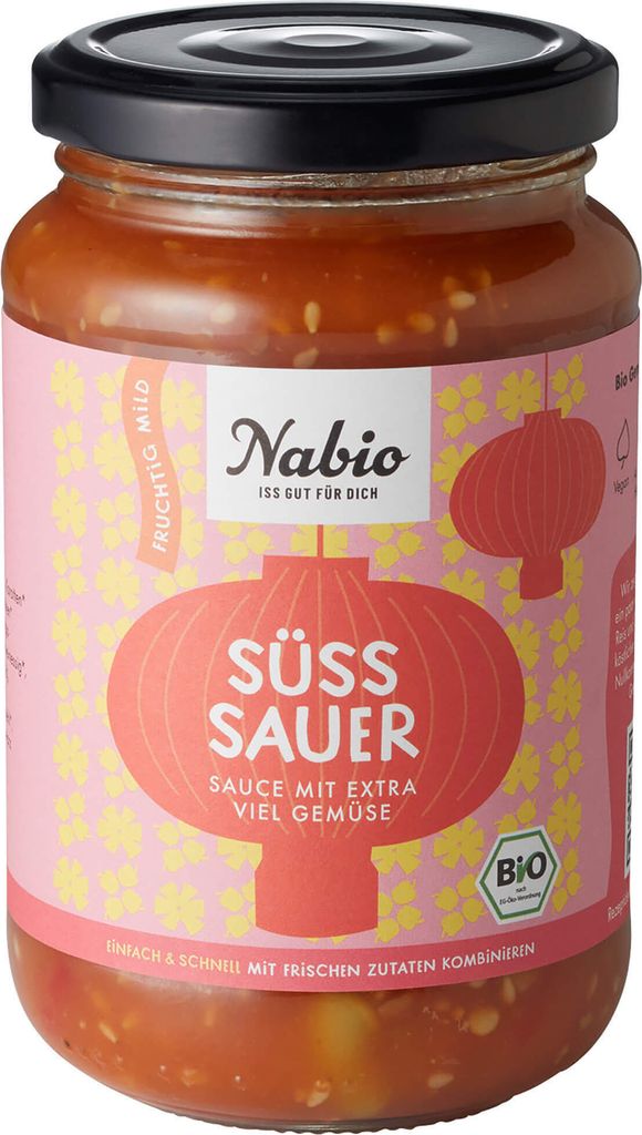 Nabio Asia Sauce Sweet and Sour Sauce with extra vegetables -- 325ml