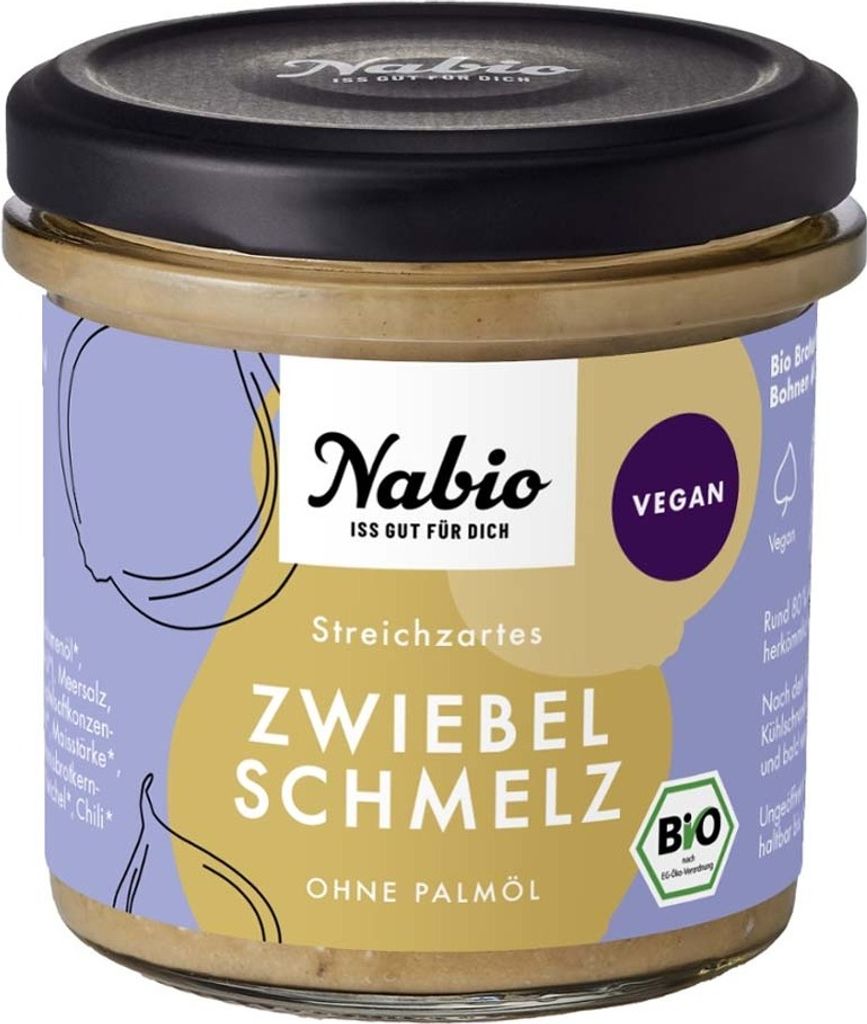 Nabio Aufstrich Brotzeit Zwiebelschmelz -- 135g