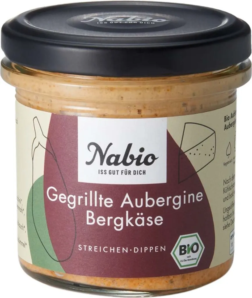 Nabio Aufstrich Gegrillte Aubergine Bergkäse (135 g)