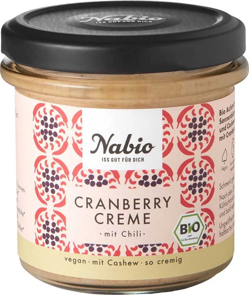 Nabio Cashew Cranberry mit Chili -- 135g