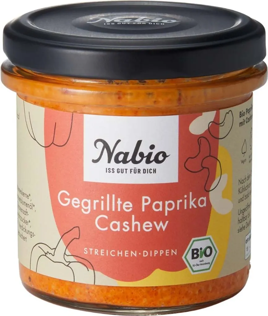 Nabio Gegrillte Paprika Cashew Aufstrich (135 g)