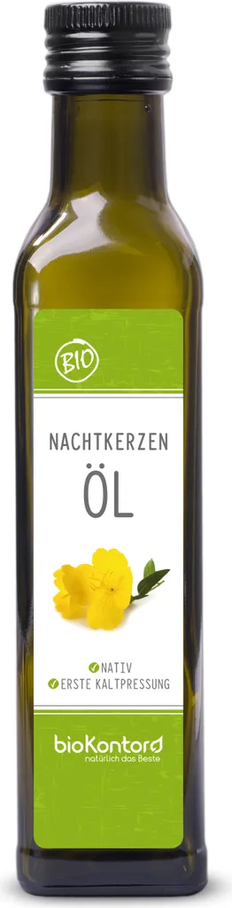 Nachtkerzenöl 250 ml I nativ und kaltgepresst I 100% rein von bioKontor