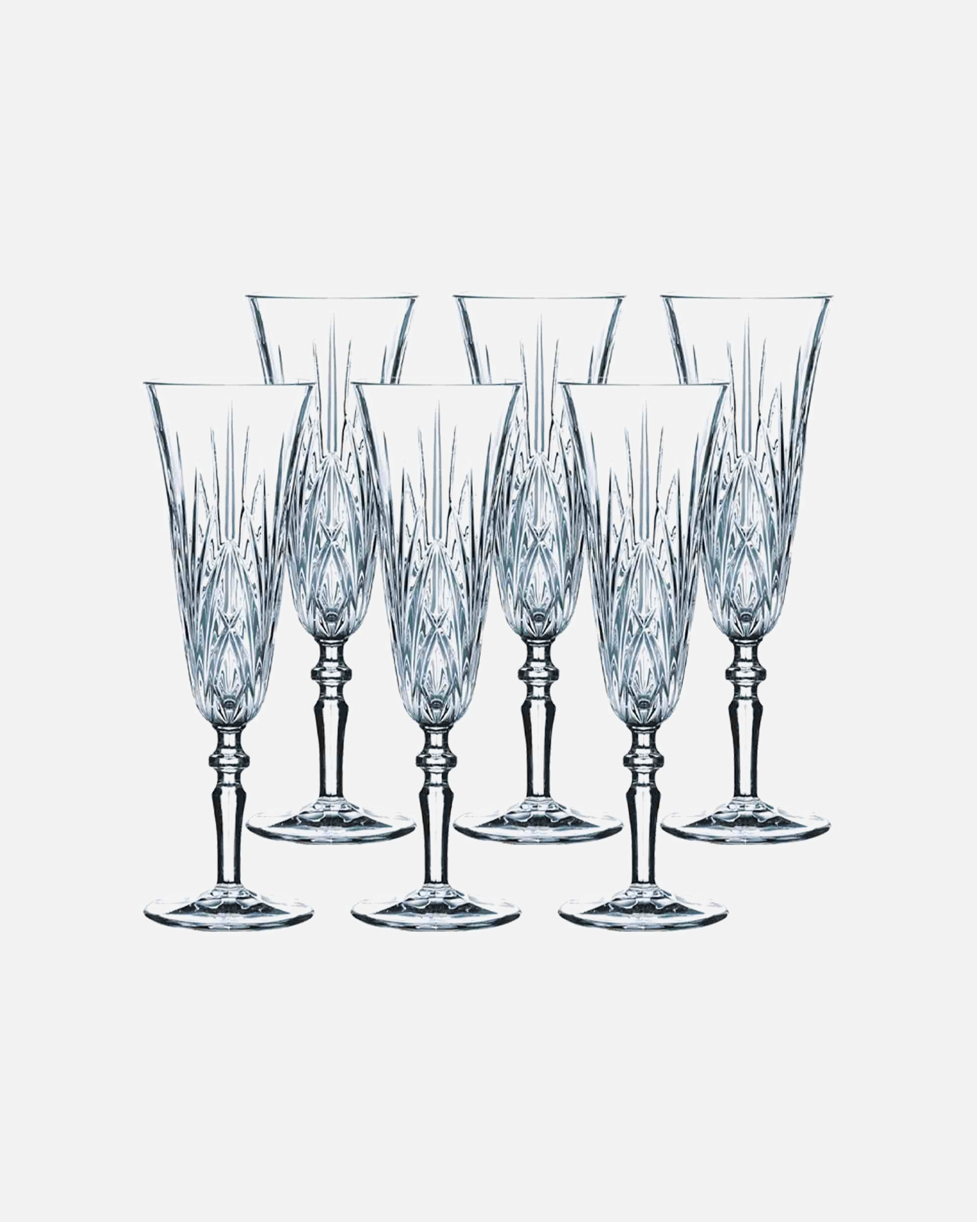 Nachtmann Glas Palais champagne glasses set of 6