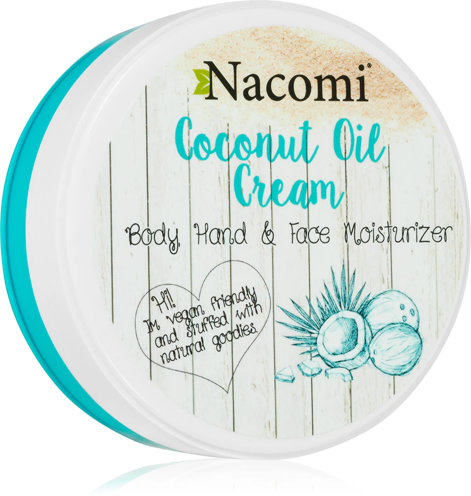 Nacomi Coconut Oil moisturizing cream for face, hands and body