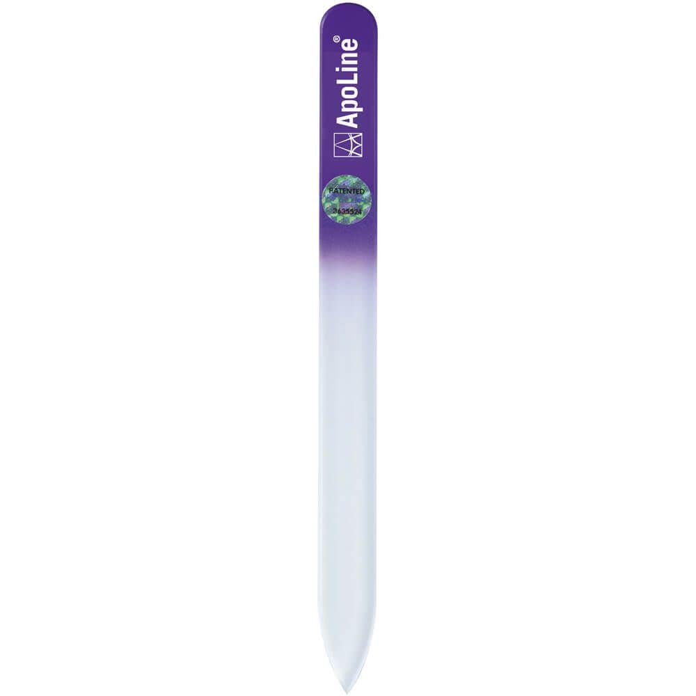 Apoline Nail file glass 14 cm purple