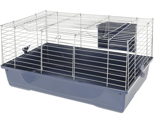 Gabbia Baldo rodent cage including hay rack 80 80 x 45 x 42 cm silver-blue