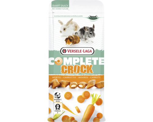 Rodent snack VERSELE-LAGA Complete Crock Carrot 50 g crispy shell with delicate carrot filling for rabbits, guinea pigs, chinchilla in a fresh bag