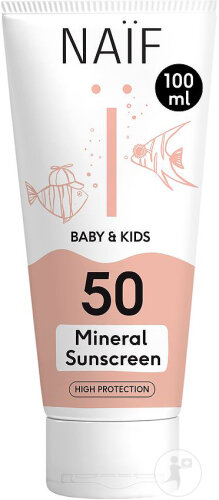 Naïf Baby And Child Mineral Sun Cream SPF50 Tube 100ml