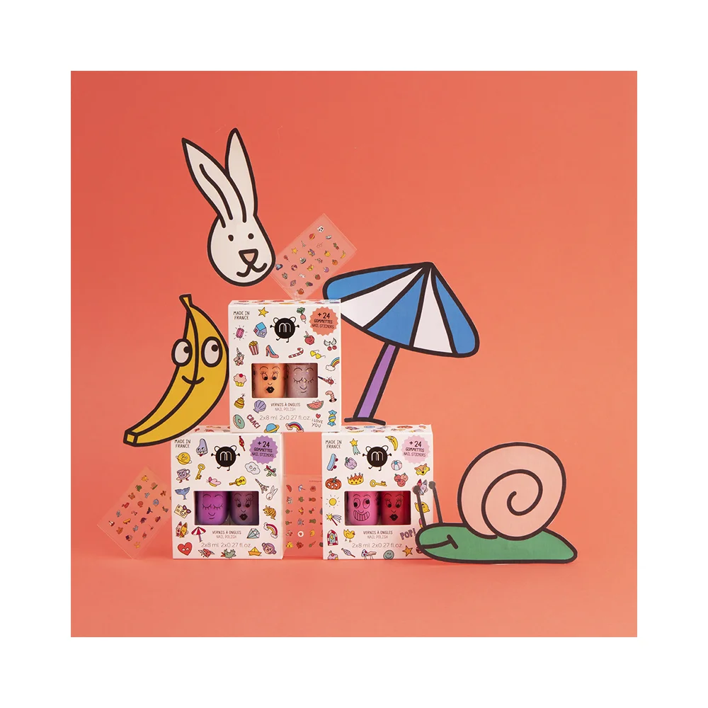 Nailmatic Kids Set POP Set: Dolly, Kitty (for children)