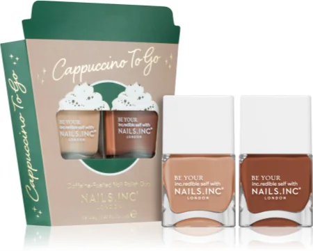 Nails Inc. Cappuccino To Go Set with Nail Polishes