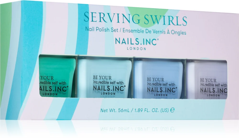 Nails Inc. Serving Swirls Set of Nail Polishes