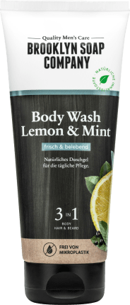 Brooklyn Soap Company Lemon & Mint Shower Gel 3in1, 200 ml