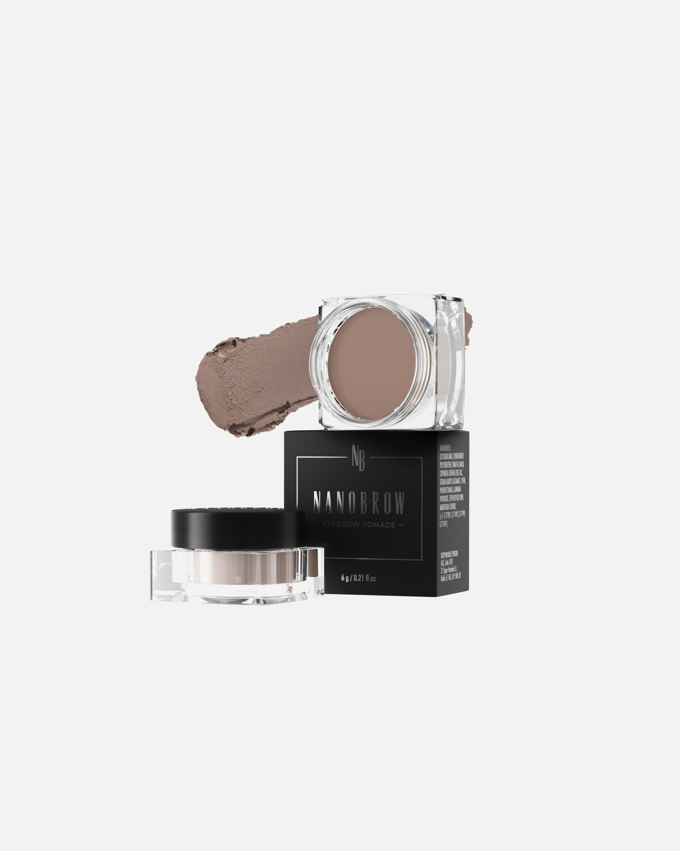 NANOBROW Eyebrow Gel Eyebrow Pomade Medium Brown