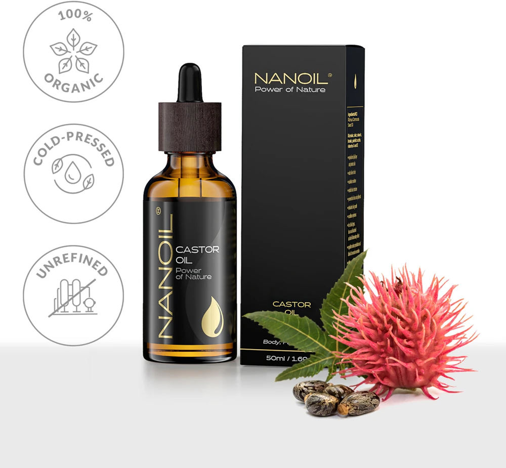 Nanoil Castor Oil Castor oil for face, body and hair