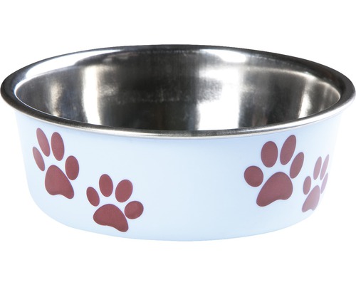 Bowl Ascar with paws 300 ml light blue