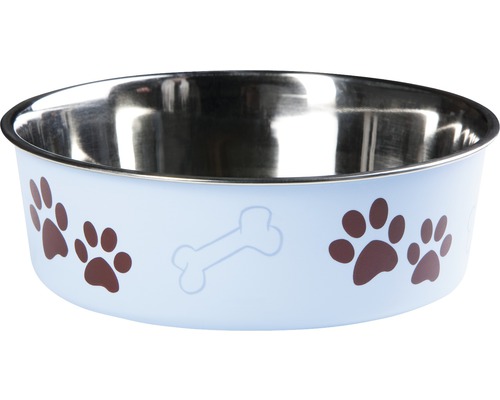 Bowl Ascar with paws 500 ml blue