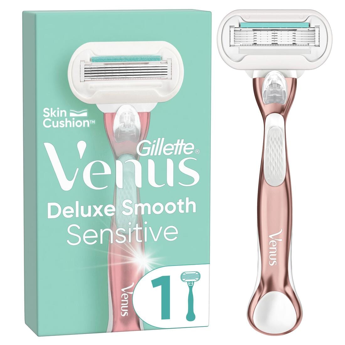 Wet razier "Deluxe Smooth sensitive" rose gold