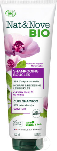 Nat&Nove Organic Curl Shampoo Tube 250ml