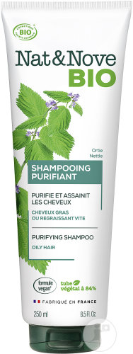 Nat&Nove Organic Purifying Shampoo For Oily Hair Nettle Tube 250ml