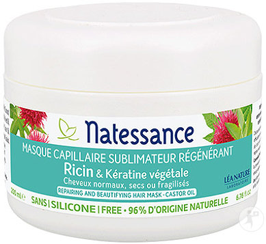 Natessance Bio Castor And Keratin Mask Jar 200ml