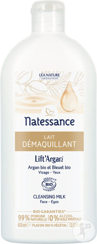 Natessance Organic Cleansing Milk LiftArgan Face And Eyes Bottle 400ml