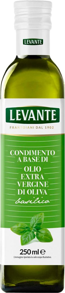 Natives Olivenöl extra mit Basilikum 250ml - Levante