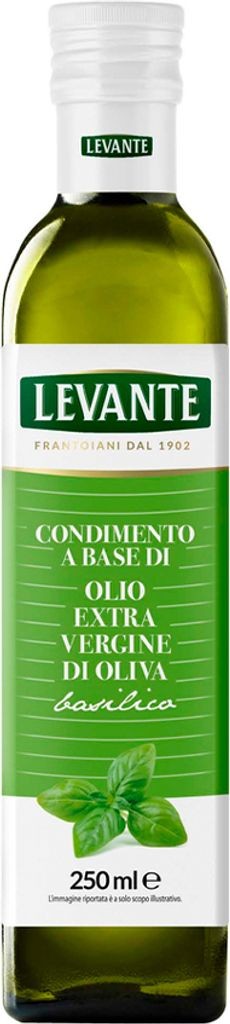 Natives Olivenöl extra mit Basilikum 250ml - Levante