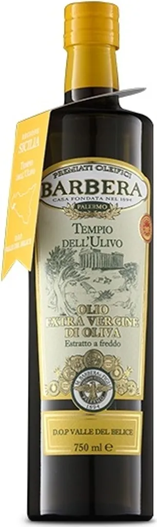 Natives Olivenöl Extra Tempio dellUlivo DOP Valle del Belice 750 ml Olio Barbera