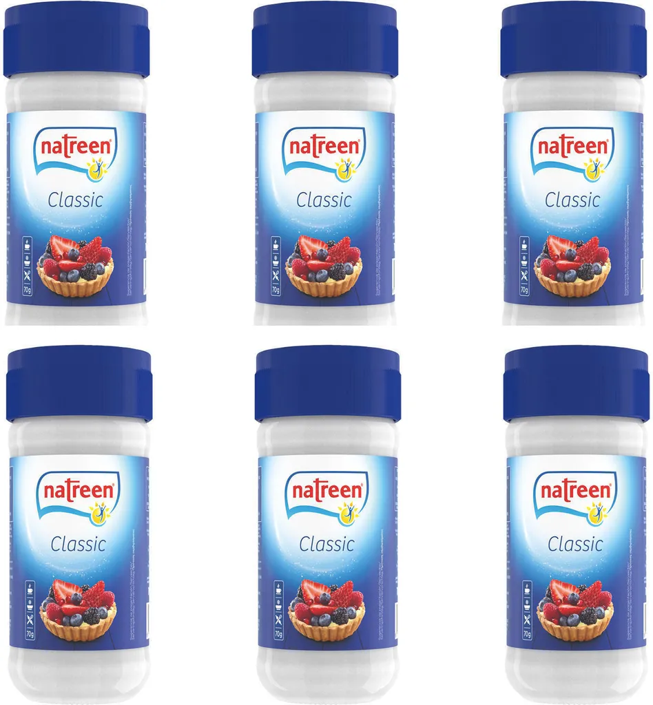NATREEN® Süßstoff Classic Streusüße Granulat 6 x 70 g kalorienarm Zuckerersatz