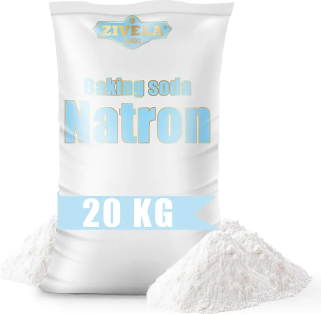 Baking soda powder, 20kg | Sodium bicarbonate, sodium salt | 4x 5kg baking soda E500, 100% pure, food grade