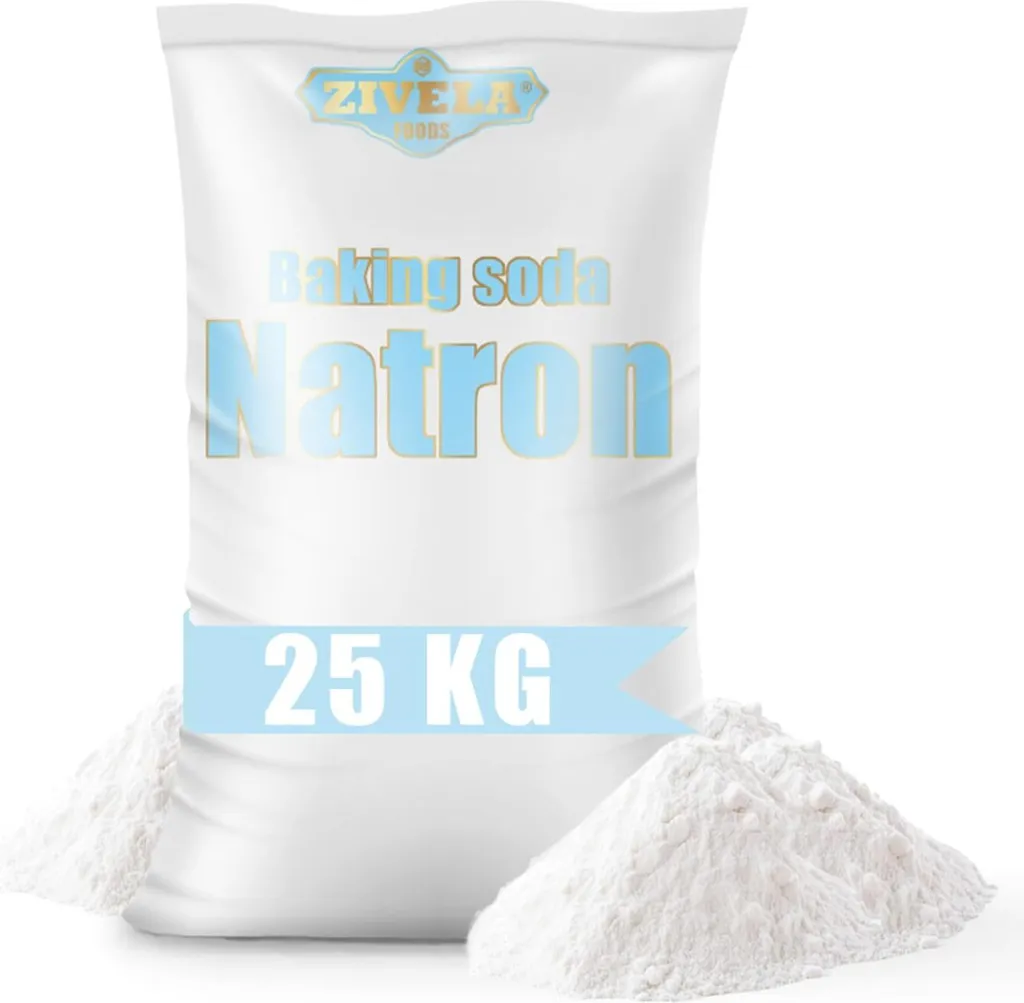 Baking soda powder, 25kg | Sodium bicarbonate, sodium salt | 1x 25kg baking soda E500, 100% pure, food grade