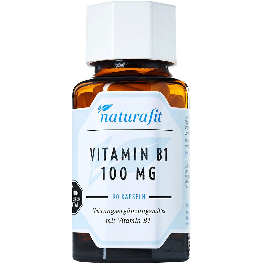 Naturafit vitamin B1 100 mg capsules