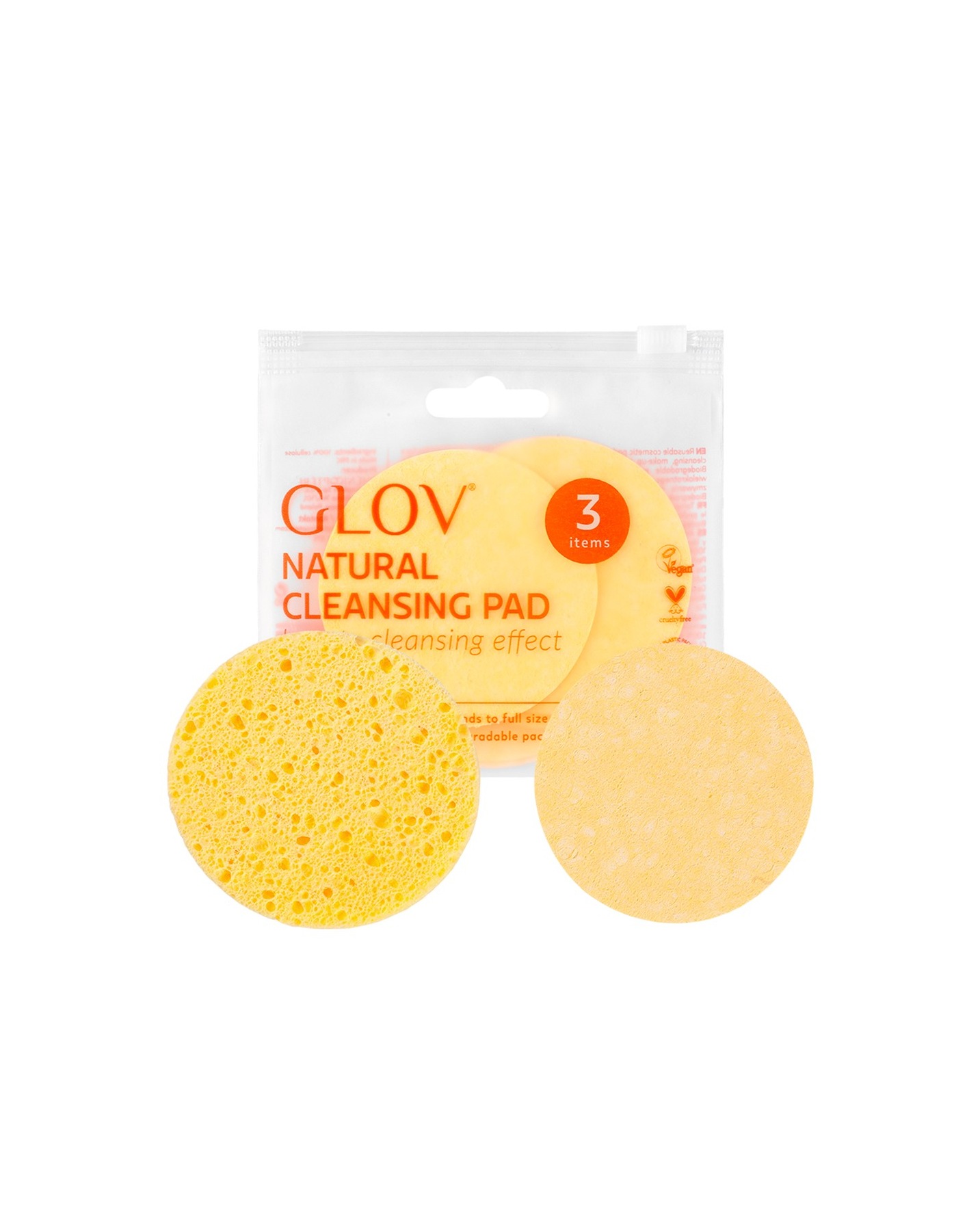 Natural Cleansing pads 3 pcs facial cleansing set