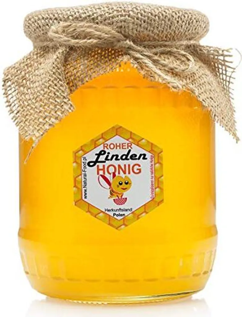 Natural Food - Roher Honig - Natürlich. Unbehandelt, Ungefiltert, Nicht geschleudert - aus Europa, ohne Zusätz- Linden Honig -1 x 1,1kg