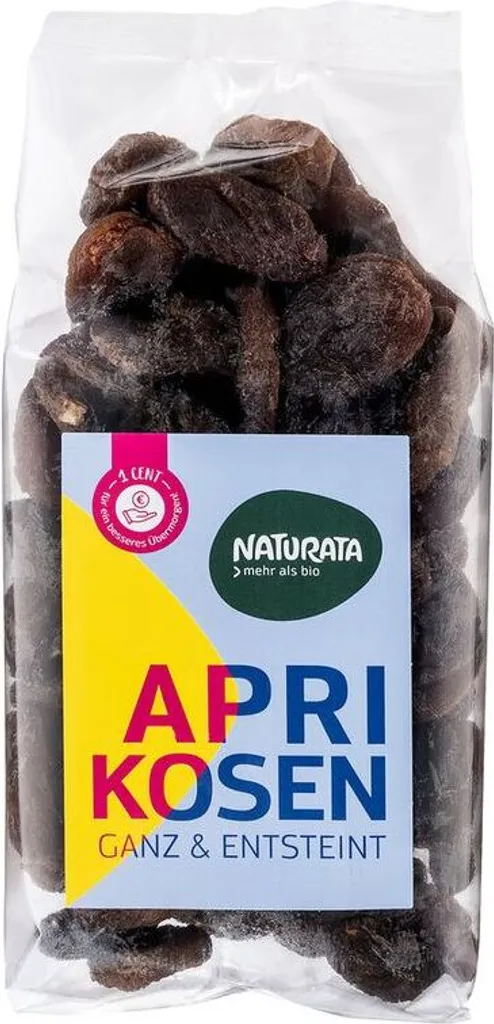 Naturata apricots whole & pitted -- 500g x 5 - pack of 5 PU
