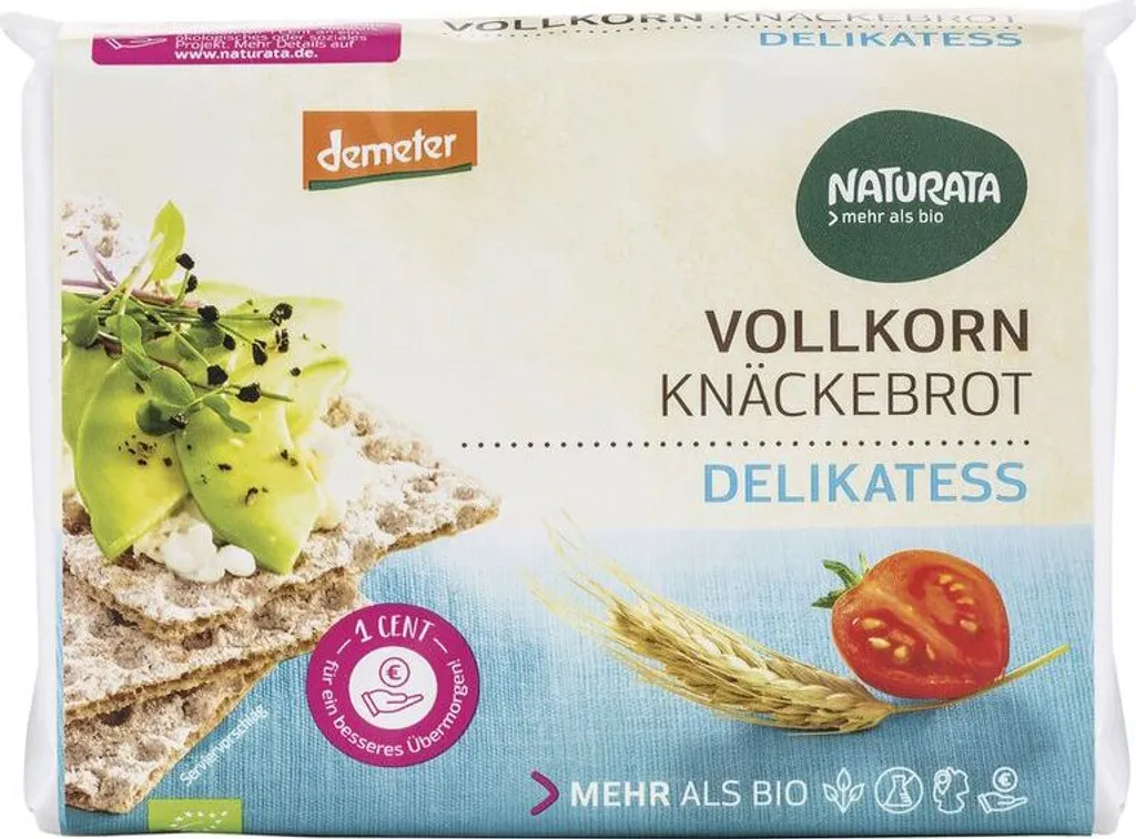 Naturata Delikatess wholemeal crispbread -- 250g x 12 - pack of 12 PU
