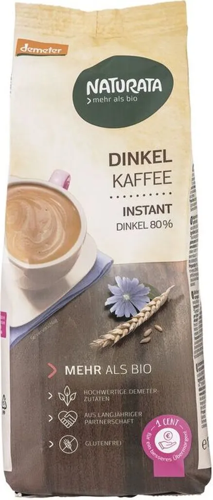 NATURATA Dinkelkaffee, instant, Nachfüllbeutel, 6x 175g