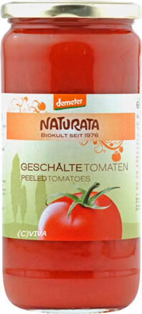 Naturata Peeled tomatoes in tomato juice, 660 g