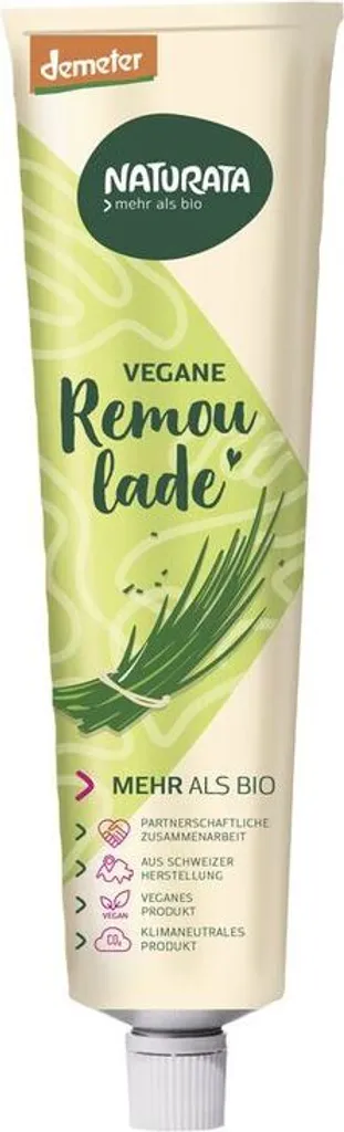 Naturata vegan tartar sauce without eggs in a tube -- 190ml x 8 - pack of 8 PU