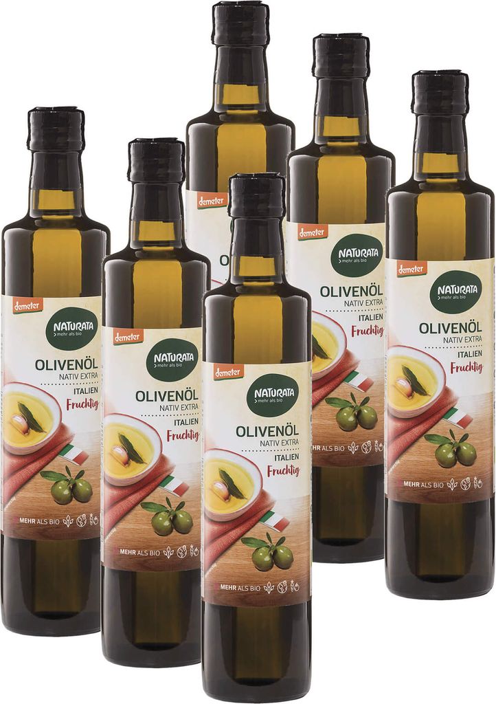 NaturataOlivenöl Italien nativ extra (6 x 500 ml)