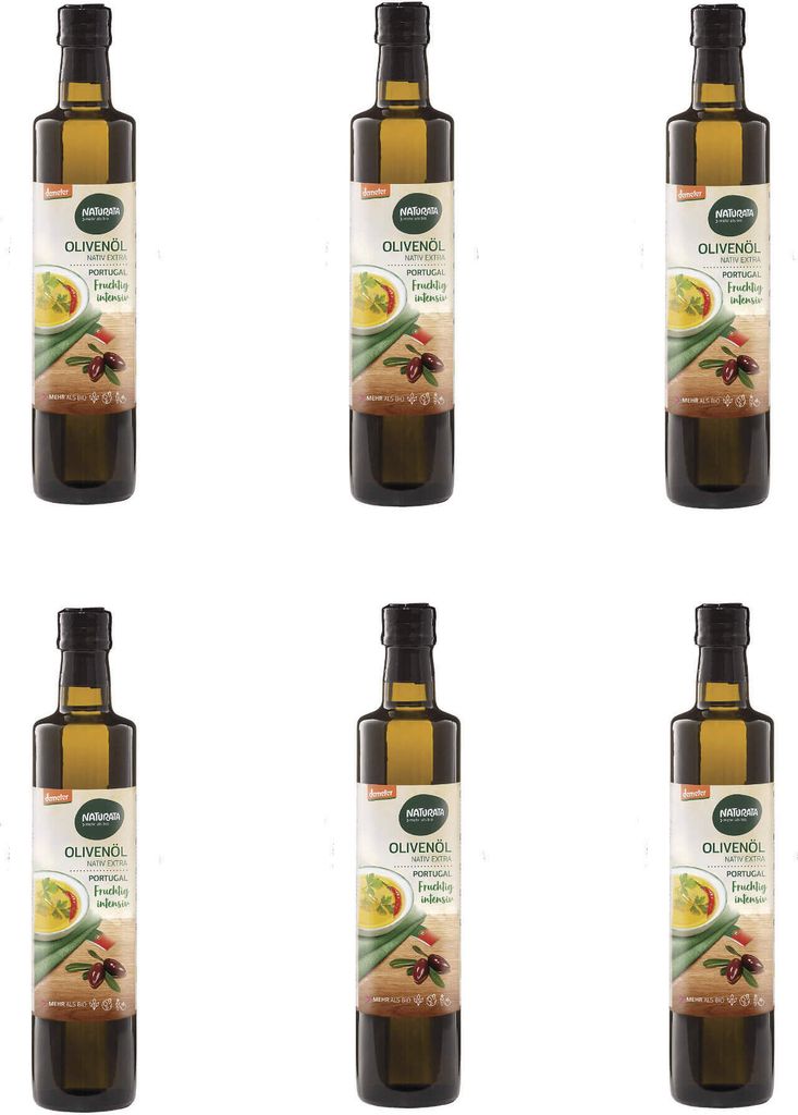NaturataOlivenöl Portugal Risca Grande nativ extra (6 x 500 ml)