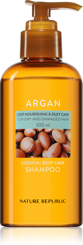 NATURE REPUBLIC Argan Essential Deep Care Shampoo deeply effective regenerating shampoo for damaged hair