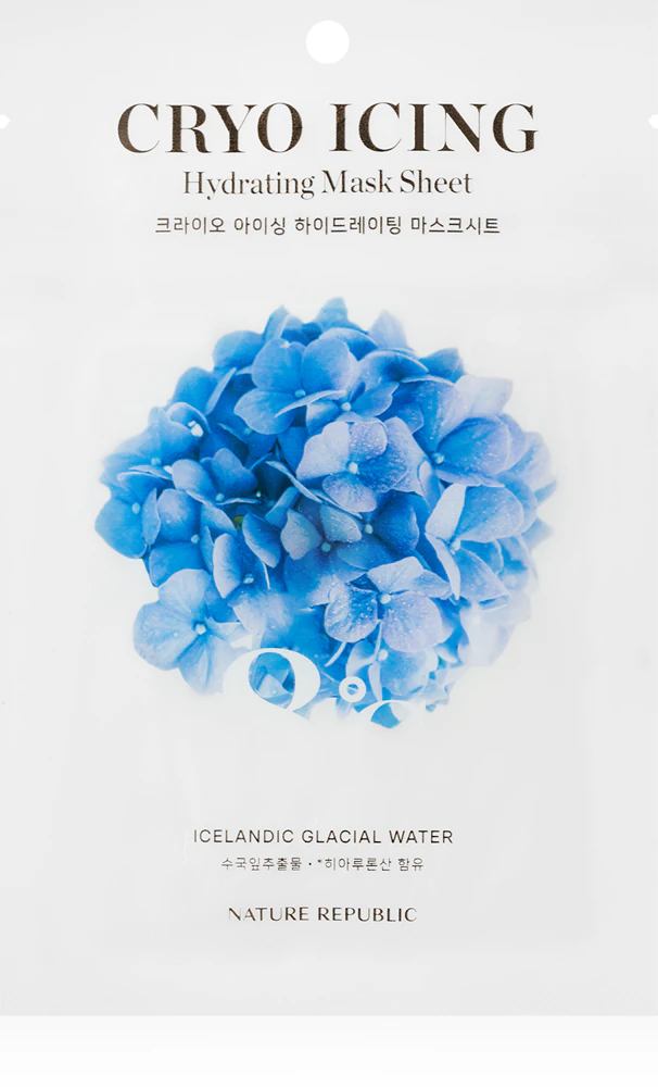 NATURE REPUBLIC Cryo Icing Hydrating Mask Sheet Moisturizing sheet mask with a calming effect