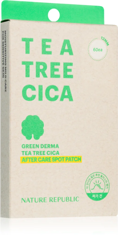 NATURE REPUBLIC Green Derma Tea Tree Cica After Care Spot Patch Local care for dry and irritated skin caused by acne treatment