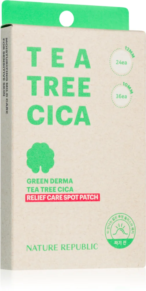 NATURE REPUBLIC Green Derma Tea Tree Cica Relief Care Spot Patch Pore cleansing patch against acne