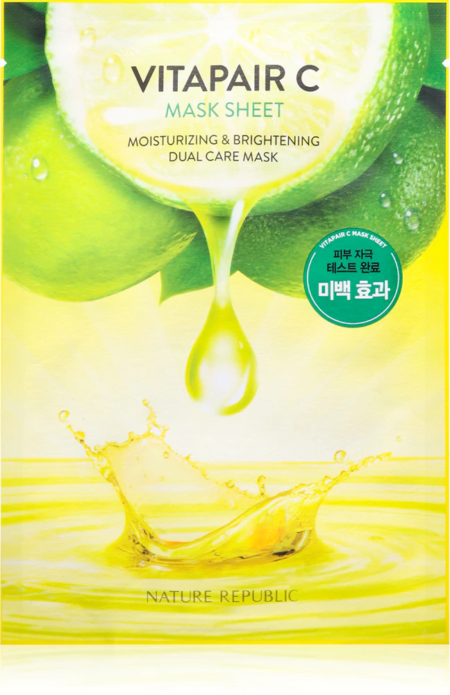 NATURE REPUBLIC Vitapair C Mask Sheet Cell layer mask with brightening and moisturizing effects