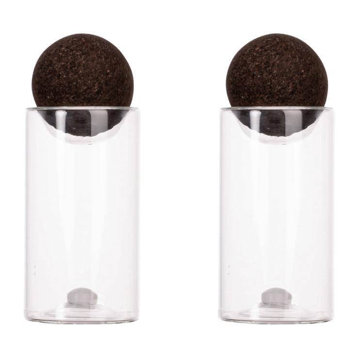 Nature salt and pepper set with cork ball 2 pack