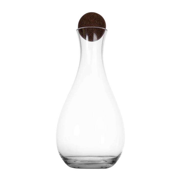 Nature wine carafe with cork ball 2 l