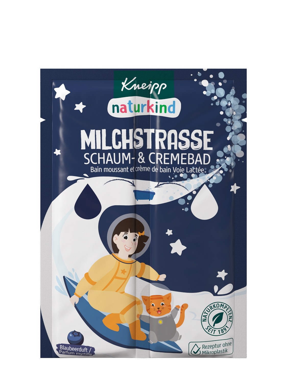 Kneipp Naturkind Naturkind Foam & Cream bath Milky Way, Blueberry fragrance